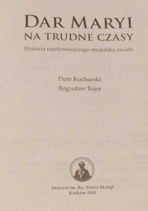 Dar Maryi na trudne czasy