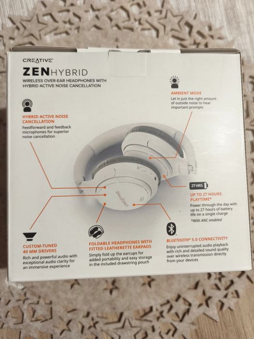 Słuchawki bezprzewodowe Creaticve Zen Hybrid