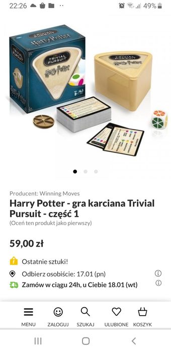 Gra towarzyska Harry Potter