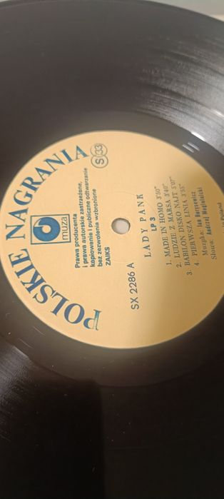 Okaz nie odtwarzana Lady Pank 1986 rok Lp3