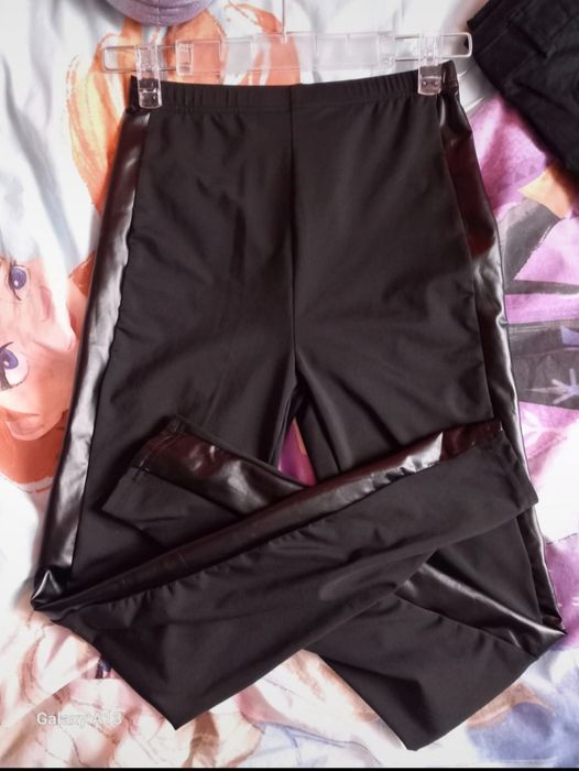 Leginsy dziewczece z wstawkami