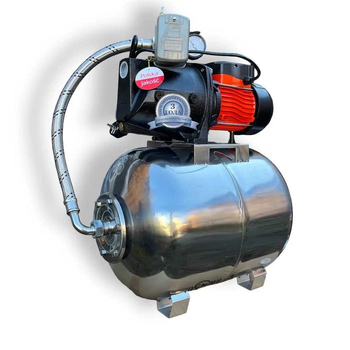 Насосна Станція 1,1 KW 24 литра Нержавейка (ТІЛЬКИ ДОСТАВКА ПОШТОЮ)