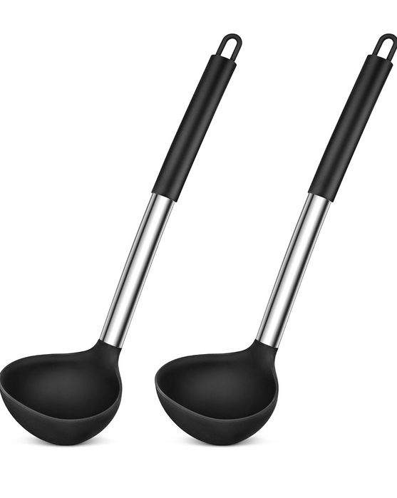 Chochla silikonowa Lava 31 cm czarna komplet 2 szt