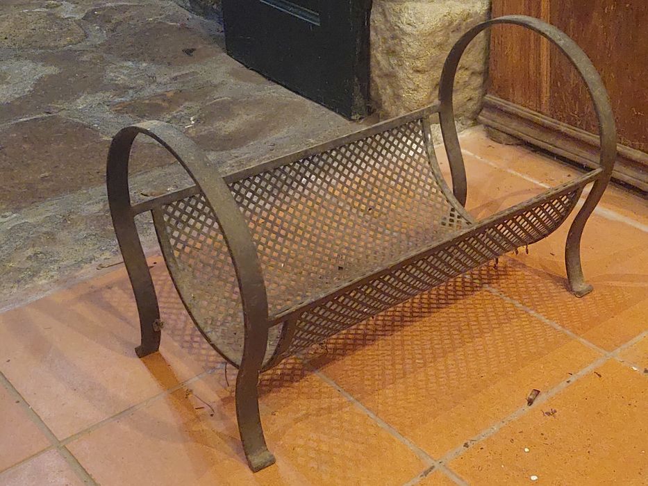 Porta lenha em ferro