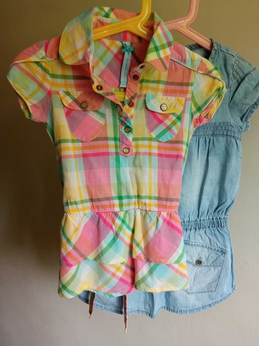 2 x sukienka tunika Mayoral, Benetton 98
