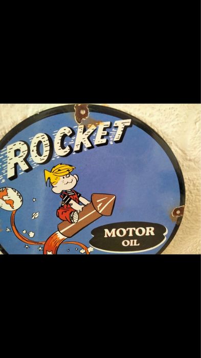 Chapa de esmalte vintage anos 50