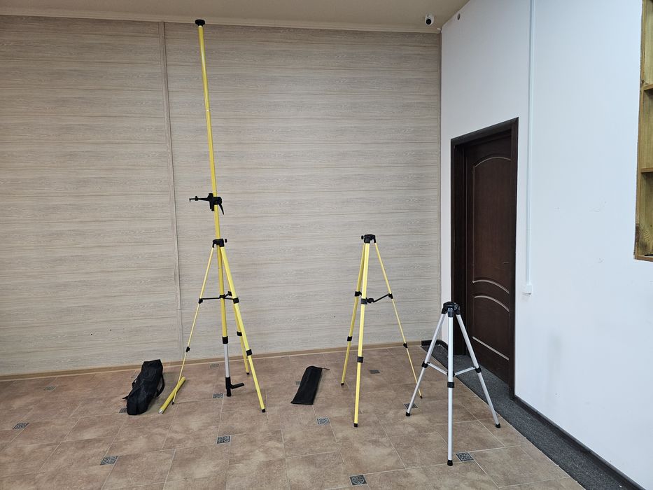 Штатив для Штанги 1,3м , тринога для распорки Лазерного уровня +Чехол