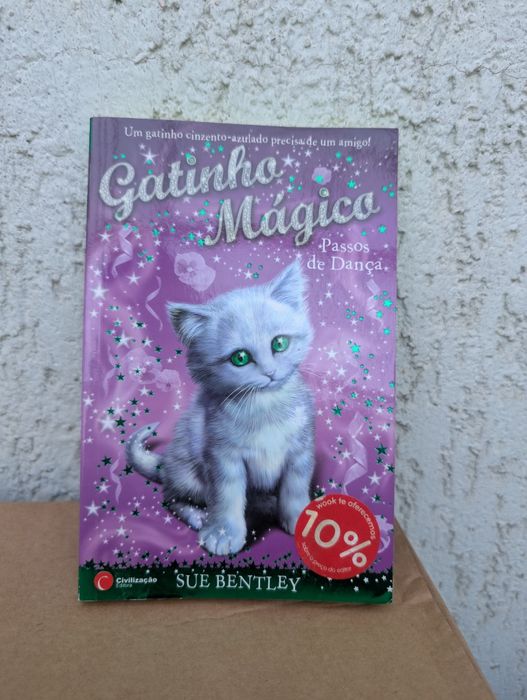 Conjunto 5 livros da coleção "Gatinho Mágico"