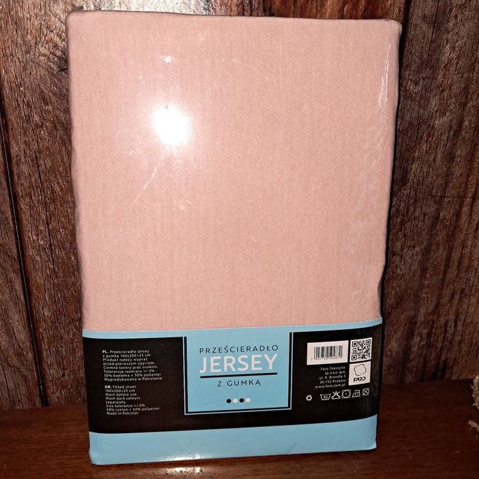 Prześcieradło Jersey z gumna 160x200 NOWE