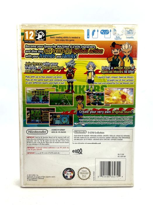 Inazuma Eleven Strikers Nintendo Wii Po Angielsku