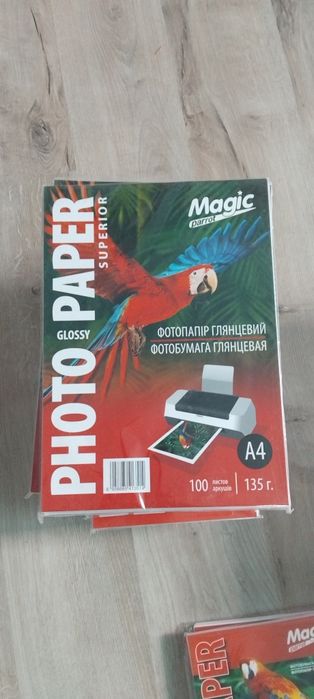 Глянцевий фотопапір фотобумага A4 135 грам 100лис. А3