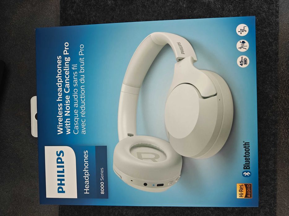 Słuchawki Philips TAH8506 + etui + akcesoria