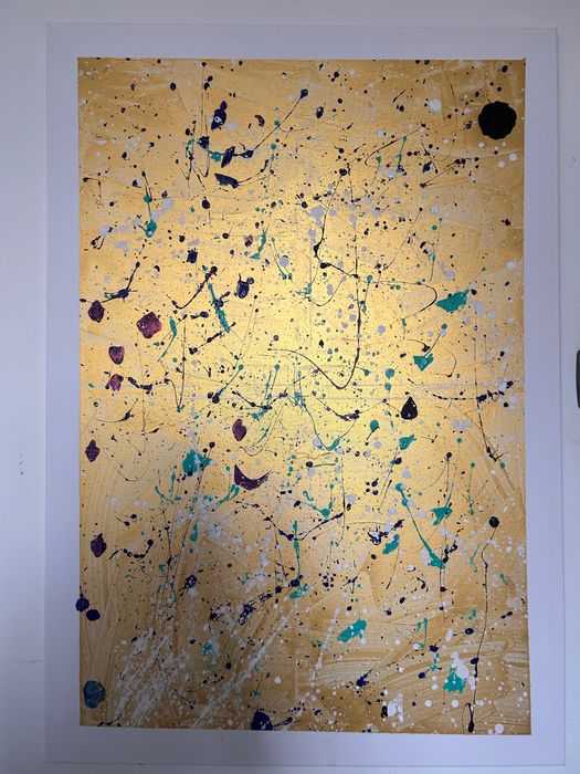 Złote Pole - abstrakcja autorstwa 9-letniej dziewczynki