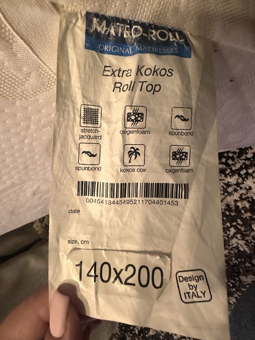 Матрац топпер ортопедичний  Extra Kokos Roll Matroluxe