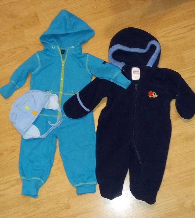 Комбінезони демісезонні та шапка на 3-6 міс