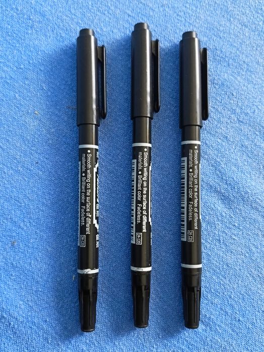 Markery ścieralne zmywalne dwustronne 3 szt.