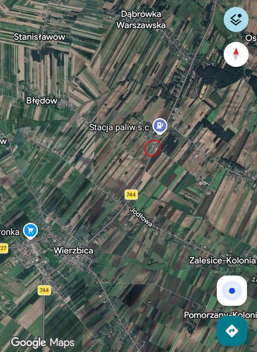 Plac do wynajęcia przy DK 744 Radom-Wierzbica. 0.5 hektara.
