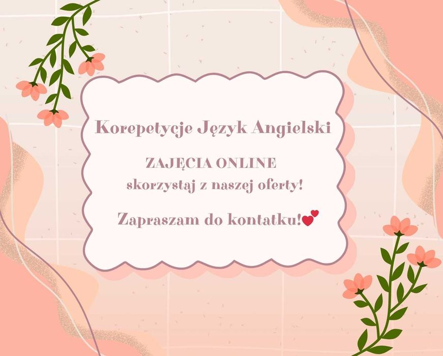 Korepetycje język angielski