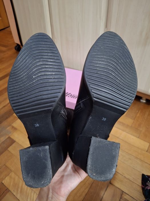 Шкіряні зимові чоботи, розмір 38