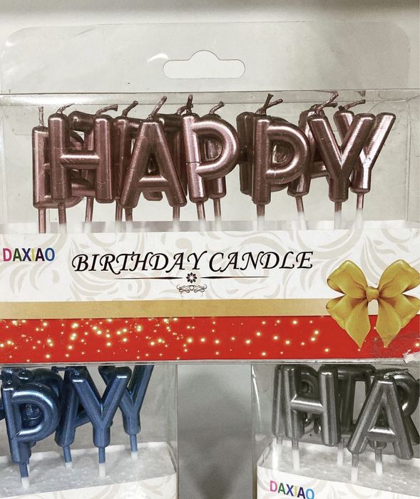 Свечи и топпер для торта