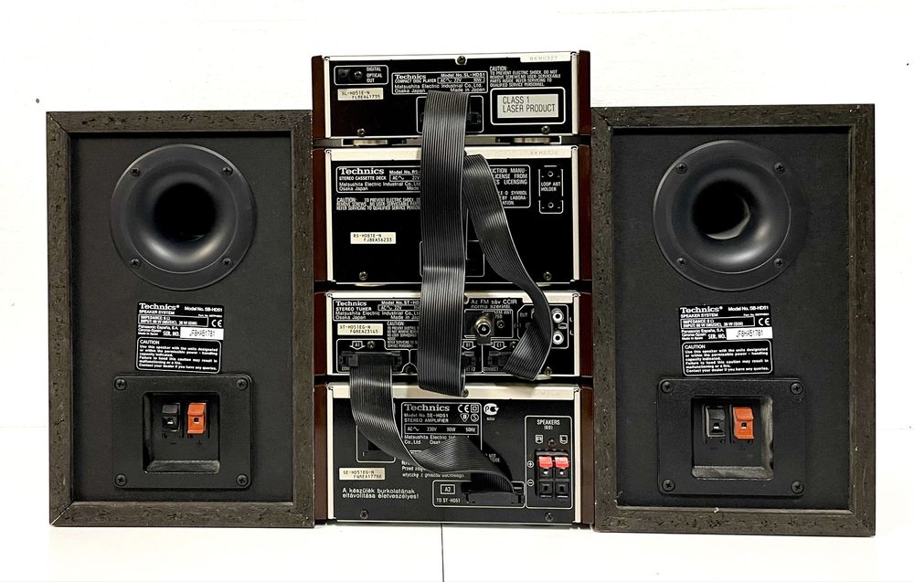 TECHNICS HD-51 Wieża Stereo, Kolumny Technics + Oryginalny Pilot