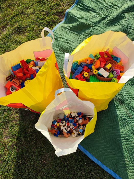 LEGO Duplo mix ponad 10 kg figurki zwierzątka pojazdy