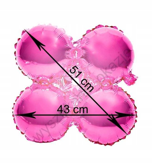 Łuk balonowy stelaż girlanda balonowa + 42 różowe balony foliowe 40x40