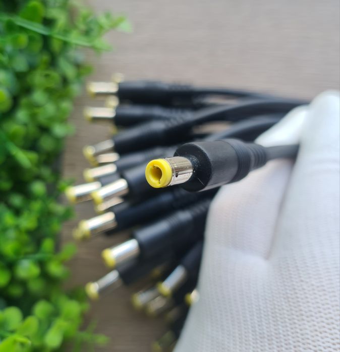 Штекер DC 5.5x2.5 папа мама 0,75 мм2 AWG 18 длина 30 см DC 5.5*2.5