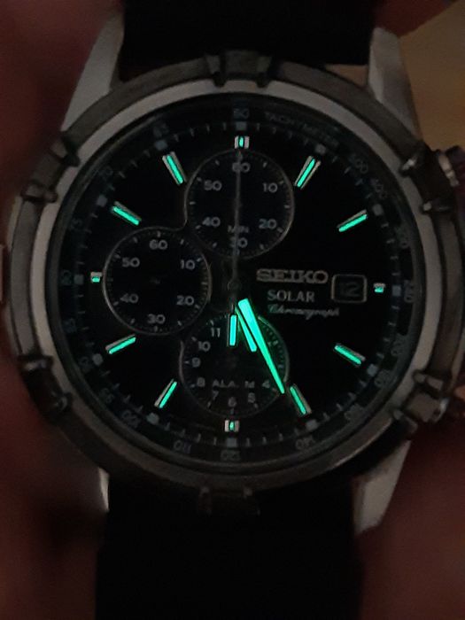 Seiko Solar Alarm Chronograph WR100M