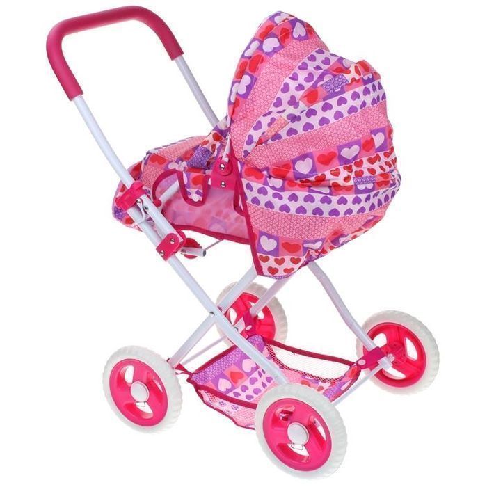 Wózek dla Lalek Głęboki Spacerówka Gondola Nosidełko 3w1 Składany