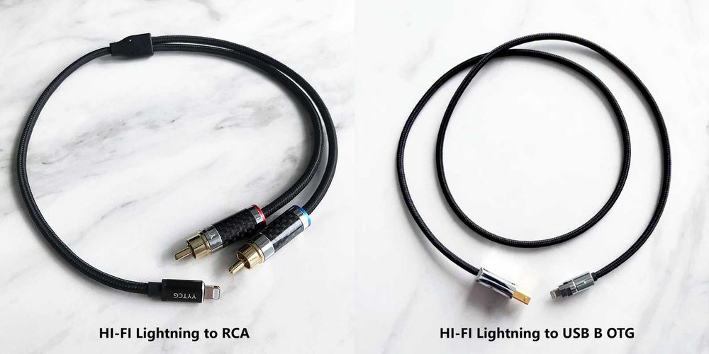 Міжблочний кабель Lightning to RCA | USB B OTG OFC Silver platted для Apple iPhone або iPad