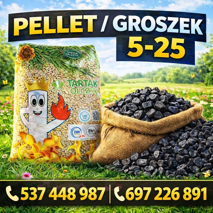 Groszek 5-25 Wegiel Orzech z Polskiej Kopalni 29-30 Mj/kgTransport
