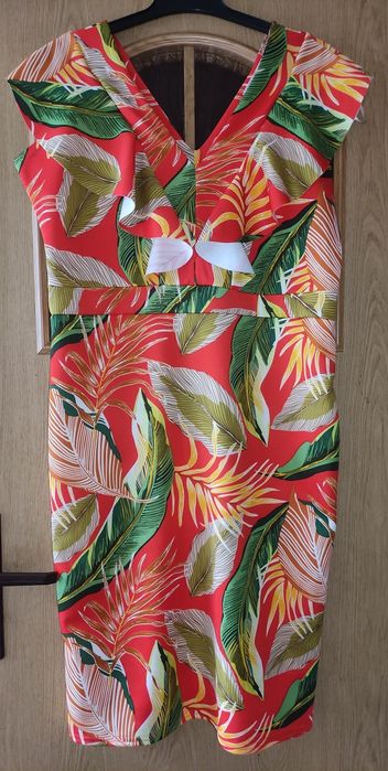Elegancka Sukienka Kwiaty Gerard XL/42