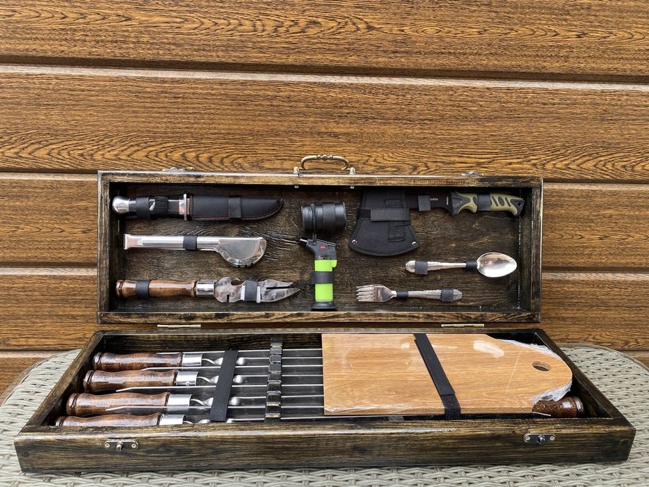 Подарочный Набор Шампуров,Шампура в Кейсе,Люкс качество,Производитель