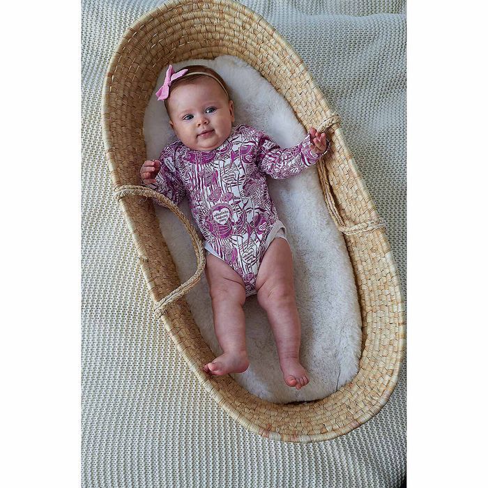 Różowe Body niemowlęce dziewczęce, rozmiar 74, WOŚP