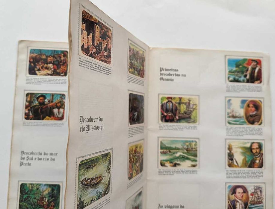 Caderneta de cromos As Grandes Viagens à Volta do Mundo.