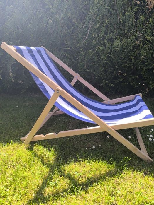 Leżak drewniany stelaż leżak plażowy regulowany