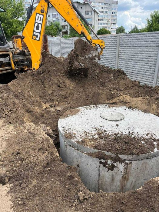 Копка сливных ям, септики, скважины под ключ! Канализация, траншеи