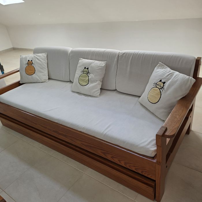 Sofá com dupla cama