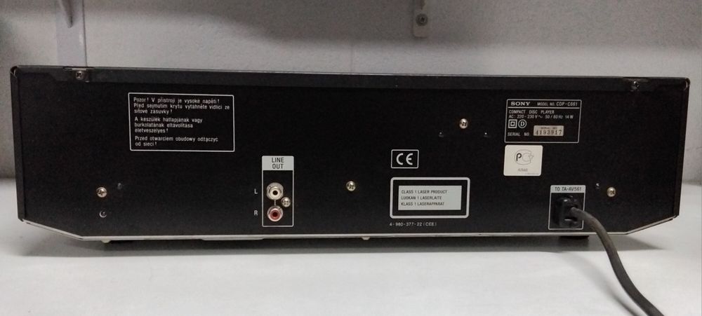 SONY leitor de cd CDP-C661