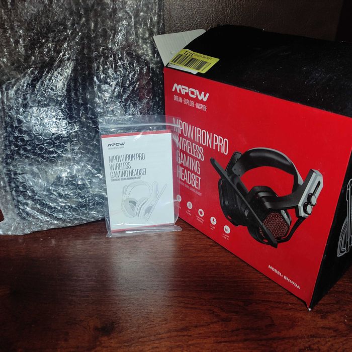 Mpow bh470a бездротова гарнітура, ps5, xbox, шумодав, radio 2.4 ghz