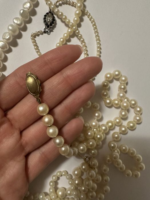 Вінтажне справжнє намисто з перлин