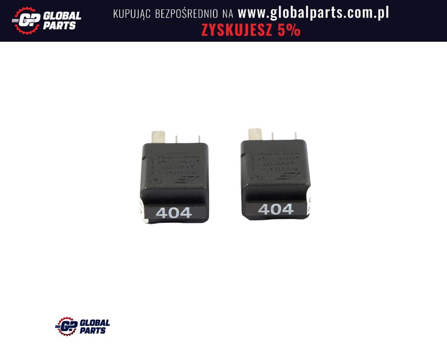 Volkswagen Audi Seat Skoda Przekaźnik Czarny 5-Pin 12V 7M Zestaw X2