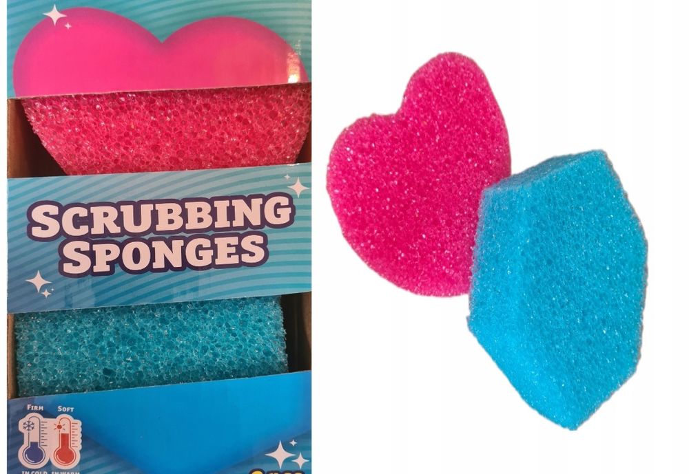 Gąbki scrub do czyszczenia