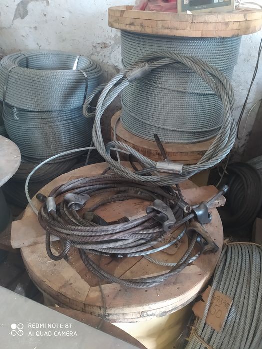 Lina stalowa,  zakuwanie lin