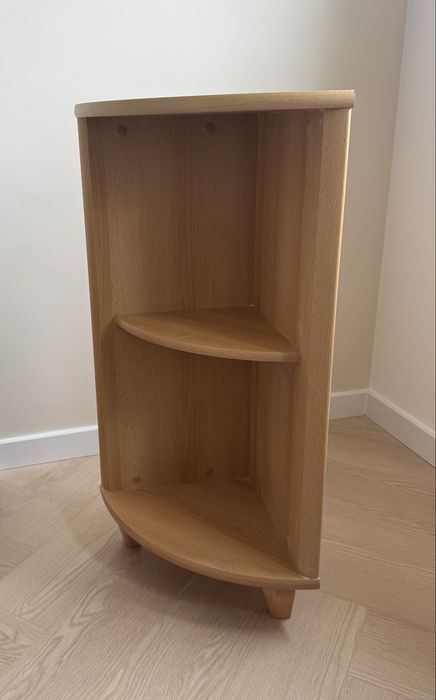 Szafka narożna regał trókątny obły dąb