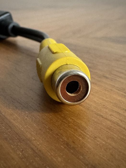 Przejściówka/adapter - RCA na 4-pinowy mini-DIN (S-Video), dł. 14 cm