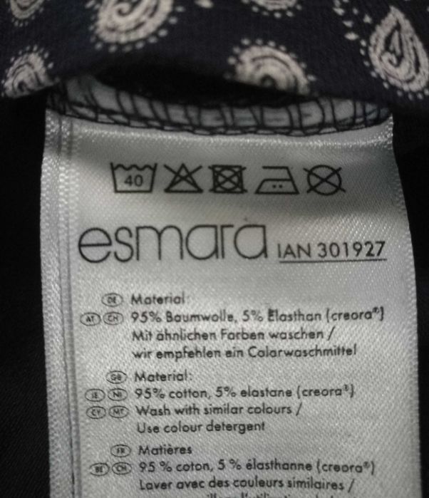 Nowa bawełniana bluzka długi rękaw ESMARA 42/44