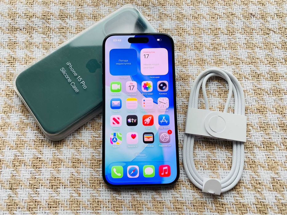 IPHONE 15 PRO АКБ 94% 128Gb Black Titanium NEVERLOCK ( 00246)