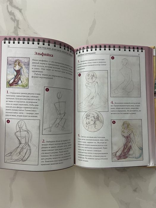 Учимся рисовать. Рисуем фей, драконов, ангелов, эльфов. Марковская